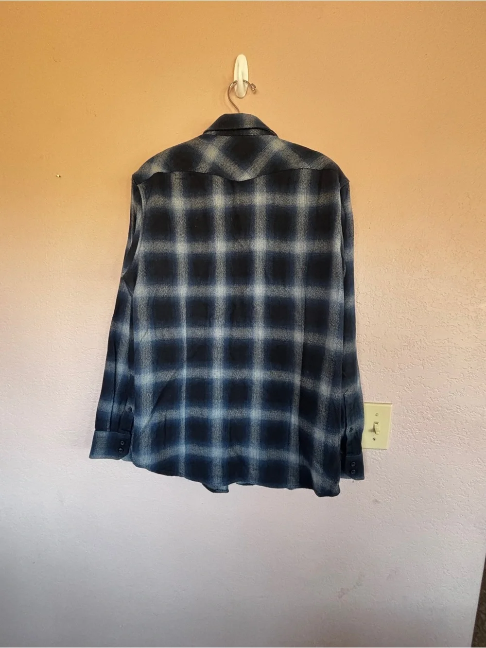 Banana Republic Blue Plaid Shirt size M